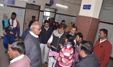 ऊर्जा मंत्री श्री तोमर ने हजीरा सिविल हॉस्पिटल का किया औचक निरीक्षण