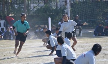 छत्तीसगढ़िया ओलंपिक: खो-खो प्रतियोगिता में खिलाड़ियों ने दिखाया दमखम
