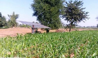 सोलर पंप लगने से किसानों को खेती करने में हो रही है आसानी