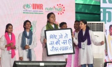 आईएचएम के छात्र-छात्राओं ने नुक्कड़ नाटक के जरिए बताया मिलेट का महत्व