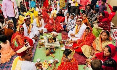 मुख्यमंत्री कन्या विवाह योजना: कवर्धा में 52 जोड़े बंधे परिणय-सूत्र में