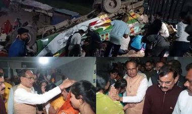 सीधी बस दुर्घटना: दुर्घटना स्थल और अस्पताल पहुँचे CM, दुर्घटना को ह्रदय विदारक बताया