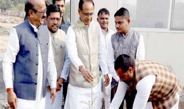मुख्यमंत्री चौहान ने सामाजिक कार्यकर्ताओं के साथ पौध-रोपण किया