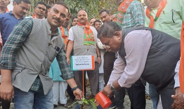 मुख्यमंत्री शिवराज सिंह चौहान के जन्मदिन पर भाजपा कार्यकर्ताओं ने किया पौधारोपण