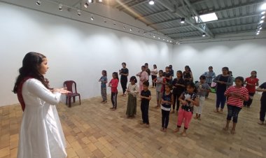 रज़ा फाउंडेशन ने आयोजित किया कथक नृत्य एवं चित्रकला कार्यशाला...