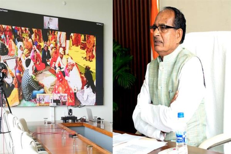 1998 जोड़ों का हुआ सामुहिक विवाह, कार्यक्रम में वर्चुअली शामिल हुए मुख्यमंत्री शिवराज