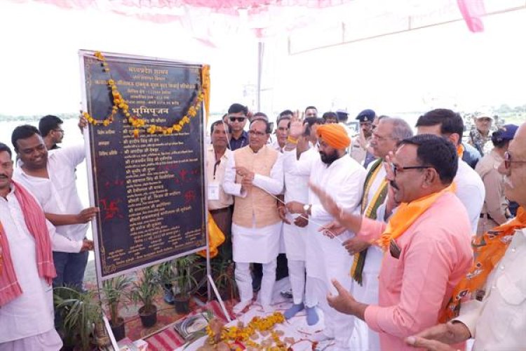 CM शिवराज ने मंदसौर में 2374 करोड़ की लागत की सिंचाई परियोजना का भूमि-पूजन किया