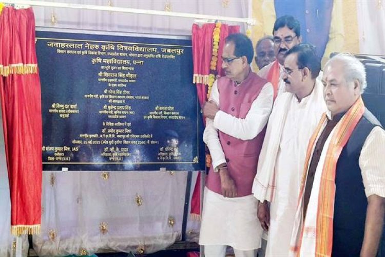 मुख्यमंत्री ने पन्ना में कृषि महाविद्यालय भवन का किया शिलान्यास, कहा-हर गरीब परिवार के पास होगा आवासीय भू-खण्ड