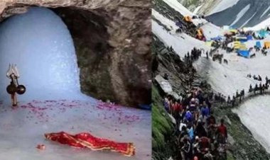 अमरनाथ यात्रा शुरू, गुफा मंदिर में आरती हुई, पहला जत्था रवाना, अब तक 3 लाख से ज्यादा रजिस्ट्रेशन