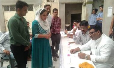 मदरसा बोर्ड अध्यक्ष ने किया मदरसों का निरीक्षण