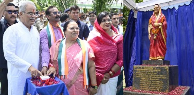 मुख्यमंत्री ने ग्राम भरदा में माता बिंदेश्वरी बघेल पार्क का किया लोकार्पण