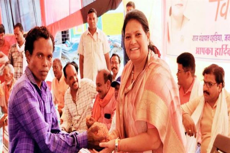 50 लाख के निर्माण कार्यों का जनजातीय कार्य मंत्री ने भूमि-पूजन किया