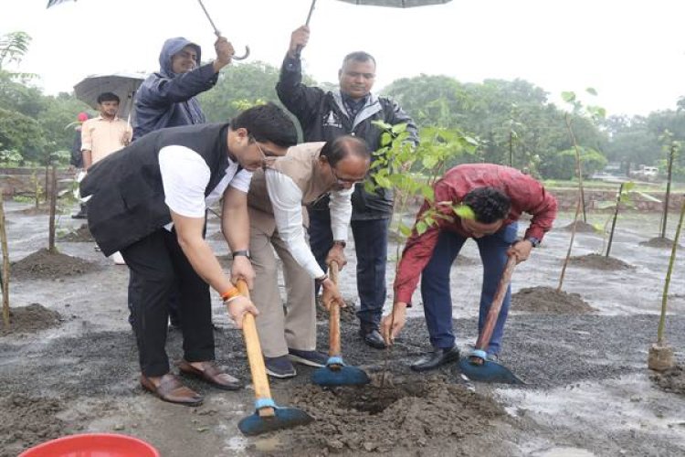 मुख्यमंत्री चौहान ने लगाये पौधे