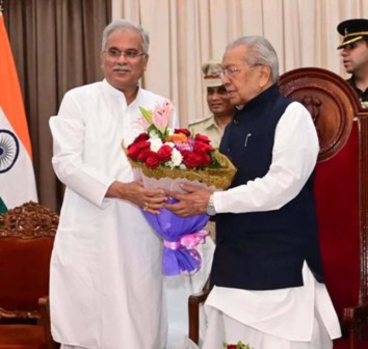 राज्यपाल हरिचंदन ने मुख्यमंत्री भूपेश बघेल को जन्म दिवस पर बधाई और शुभकामनाएं दीं