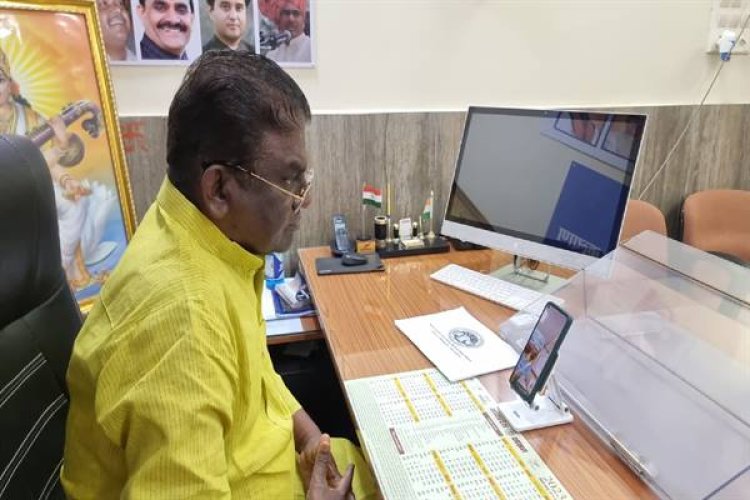 स्वास्थ्य मंत्री डॉ. चौधरी ने मरीजों से किया वर्चुअली संवाद