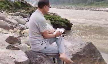 गंगा किनारे पहुंचे शिवराज, लिखा- आज मुलाकात और चिंतन करूंगा