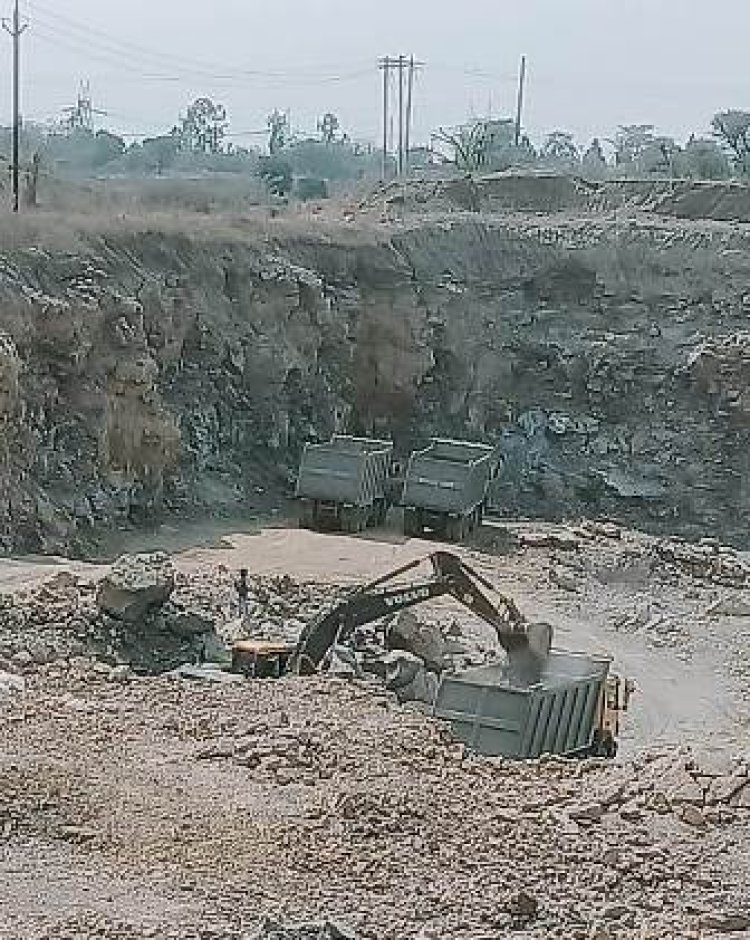 अवैध पत्थर खनन का कारोबार जोरों पर, खनिज विभाग निष्क्रिय