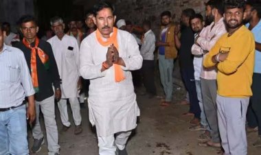 नाराज मतदाता ने जनसंपर्क करने पहुंचे भाजपा प्रत्याशी का काटा अंगूठा, मंत्री ने ही थाने से छुड़वाया