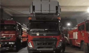 लुधियाना के फायरब्रिगेड में ऑस्ट्रिया से मंगवाई गई हाईटेक फायर ब्रिगेड की गाड़ी  