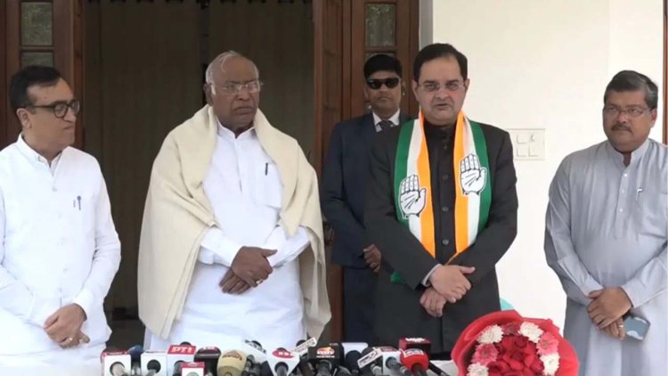 भाजपा सांसद बृजेंद्र सिंह कांग्रेस में हुए शामिल