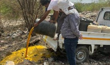 कानोता में 3200 किलो वेजिटेबल सॉस नष्ट करवाया, बिना फूड लाइसेंस चल रही थी फैक्ट्री