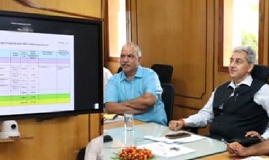 कृषि विभाग की राष्ट्रीय कृषि विकास योजना को लेकर मुख्य सचिव ने ली बैठक