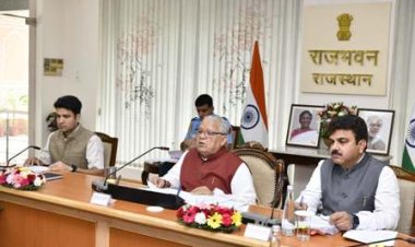 राज्यपाल कलराज मिश्र की अध्यक्षता में रेडक्रॉस, जनजातीय विकास तथा विश्वविद्यालयों से जुड़ी समस्याओं की विशेष समीक्षा बैठक