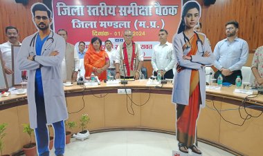 प्रभारी मंत्री ने आरोग्यम मंडला अभियान के जागरूकता रथ को दिखाई हरी झंडी