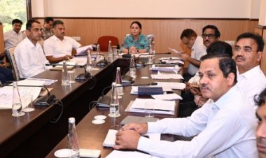 उपमुख्यमंत्री दिया कुमारी ने राजस्थान हाउस के निर्माण में राजस्थानी कला शिल्प का उपयोग करने के दिए निर्देश