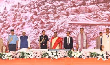 राष्ट्रपति ने मानगढ़ धाम में 'आदि गौरव सम्मान' समारोह को सम्बोधित किया