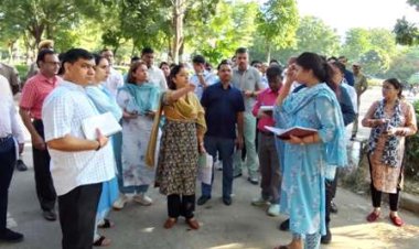 नगर निगम ग्रेटर आयुक्त आयुक्त रुक्मणी रियार ने 'राइजिंग राजस्थान ग्लोबल इन्वेस्टमेंट समिट' की तैयारियों का किया निरीक्षण