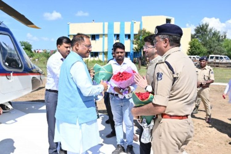 मुख्यमंत्री विष्णु देव साय पहली बार पहुंचे तेलासी पुरी धाम