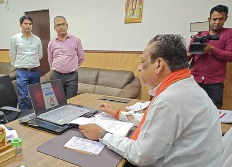 पशुपालन मंत्री ने गौशाला विकास योजना को किया ऑनलाईन