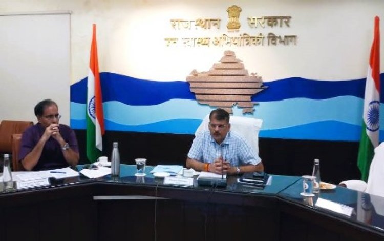 प्रदेश में जल जीवन मिशन की प्रमुख परियोजनाओं में प्रगति की समीक्षा बैठक