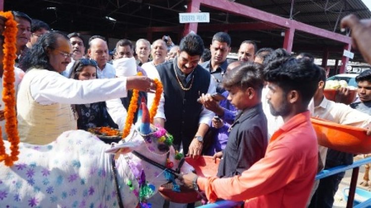 गोवर्धन पूजा हमें प्रकृति से जोड़ती है, गौ-माता में सभी देवताओं का वास : खाद्य मंत्री राजपूत