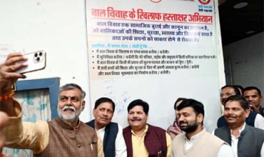 मंत्री पटेल ने बाल विवाह मुक्त भारत की शपथ पर हस्ताक्षर अभियान में सहभागिता की