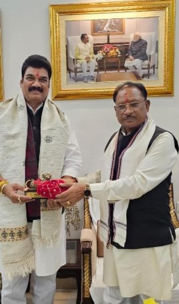 CM साय से मिले मप्र के खाद्य मंत्री गोविंद सिंह राजपूत