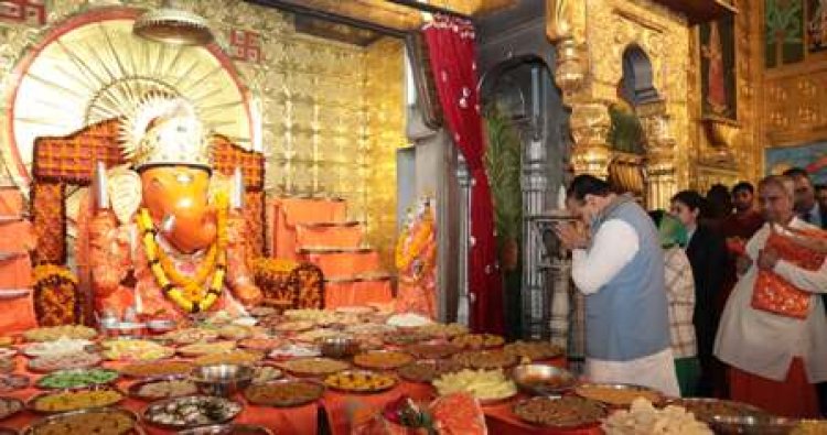 मुख्यमंत्री भजनलाल शर्मा ने श्रीनाथ जी मंदिर एवं मोतीडूंगरी गणेश मन्दिर में किए दर्शन