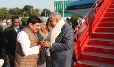 उप राष्ट्रपति धनखड़ का मुख्यमंत्री डॉ. यादव ने किया स्वागत