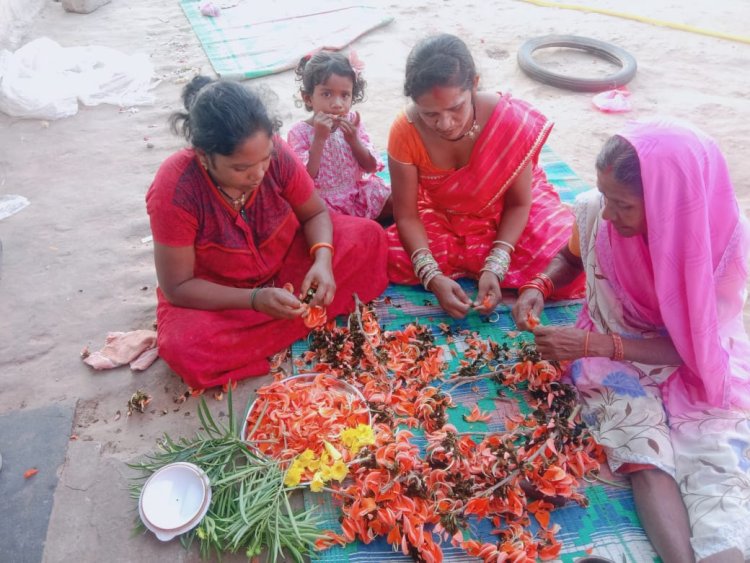 नक्सलियों ने जिन महिलाओं के जीवन को किया बेरंग, वही महिलाएं हर्बल गुलाल बनाकर लोगों के जीवन में ला रही खुशहाली