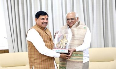 मुख्यमंत्री डॉ. यादव ने सदाकाल गुजरात-भोपाल कार्यक्रम में पधारे गुजरात के मुख्यमंत्री पटेल का किया स्वागत