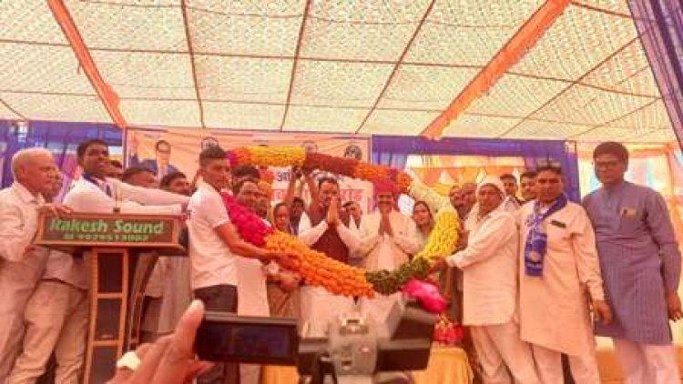 उपमुख्यमंत्री डॉ. प्रेमचंद बैरवा ने सुमेल में बाबा साहब अंबेडकर जी की मूर्ति का किया अनावरण