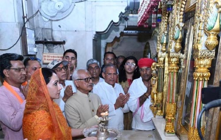 उप मुख्यमंत्री दिया कुमारी रहीं श्रीमहावीर जी दौरे पर