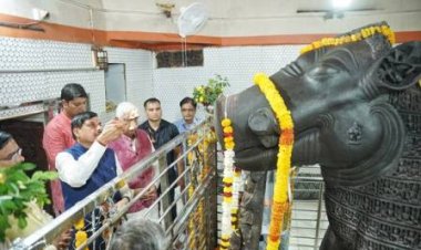 मुख्यमंत्री डॉ. यादव ने किये भगवान विष्णु वराह के दर्शन