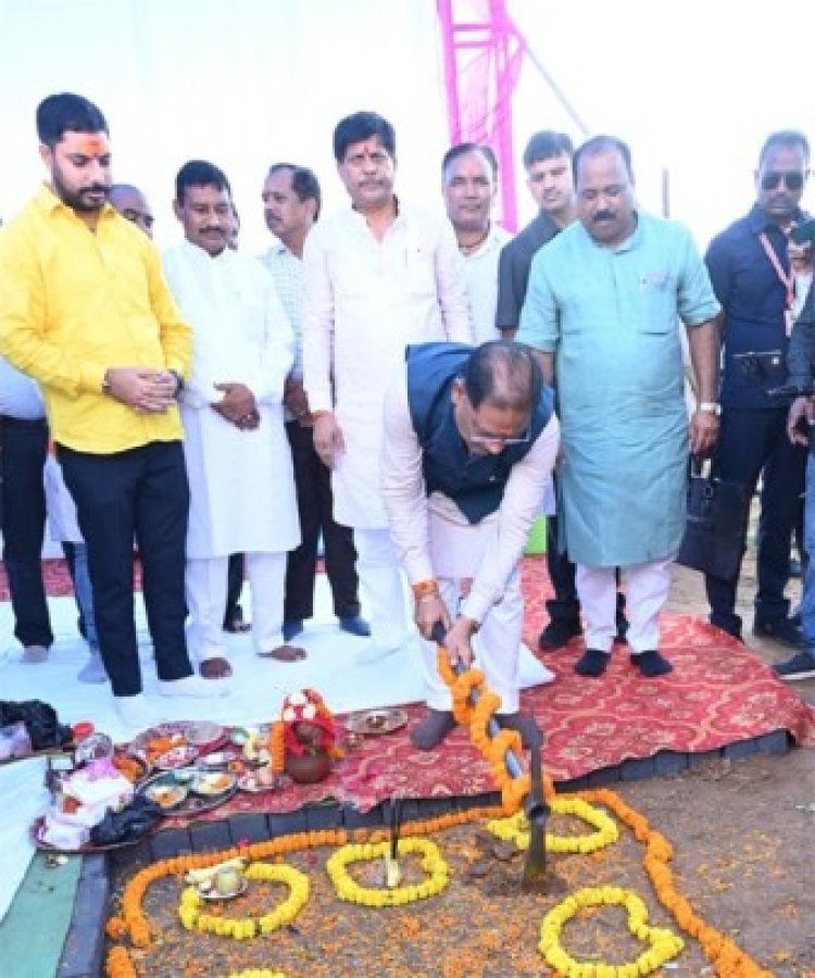 CM साय ने कुनकुरी में 250 सीटर नालंदा परिसर का किया भूमिपूजन