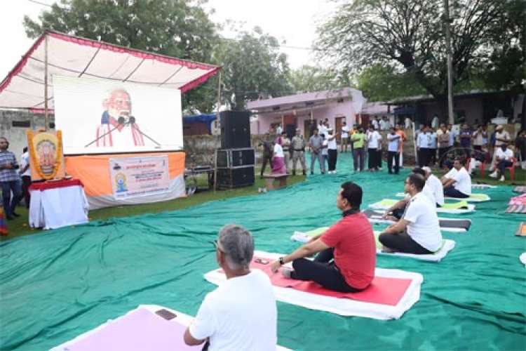 11वां अन्तर्राष्ट्रीय योग दिवस: दौसा में 306 स्थानों पर हजारों लोगों ने किया योगाभ्यास