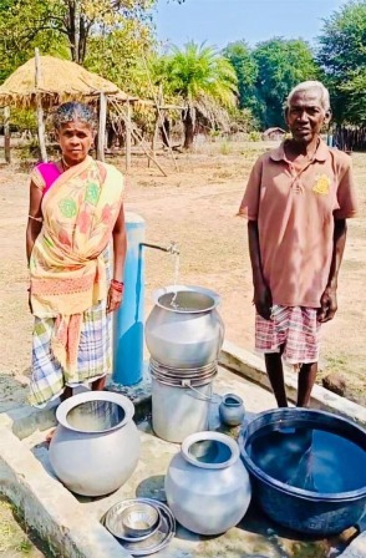 जिला मुख्यालय से 90 किमी दूर वनांचल के सालातोंग में हर घर नल से पहुंचा पानी