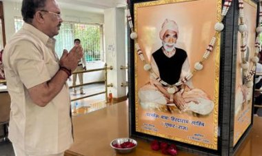 विधान सभा अध्यक्ष देवनानी ने मध्‍यप्रदेश के बैरागढ में किया संत हिरदाराम आश्रम का अवलोकन