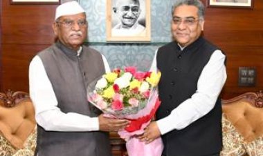 राज्यपाल से राजस्थान उच्च न्यायालय के मुख्य न्यायाधीश ने की मुलाकात