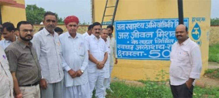 केन्द्रीय इस्पात एवं भारी उद्योग मंत्री ने सिरोही जिले में प्रगतिरथ विभिन्न विकास कार्यों का किया निरीक्षण